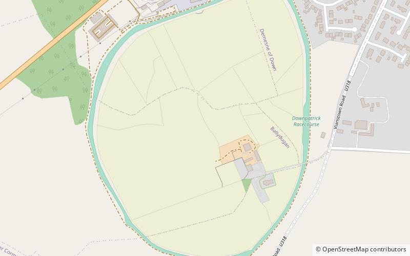 Downpatrick Racecourse location map