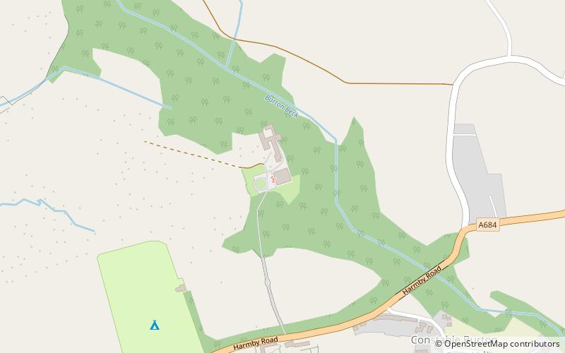 Constable Burton Hall location map