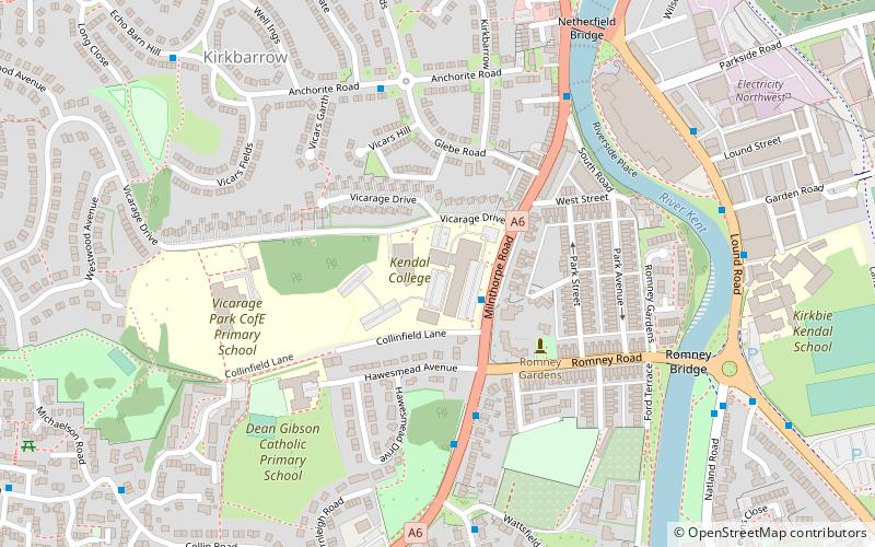 Kendal College location map