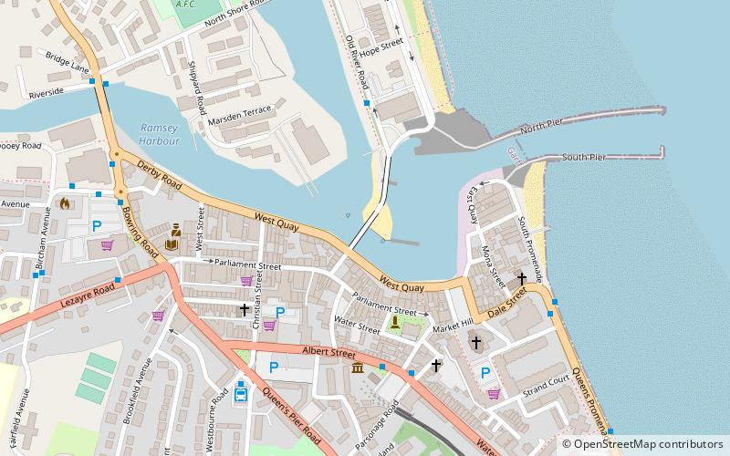 Ramsey Harbour Swing Bridge location map