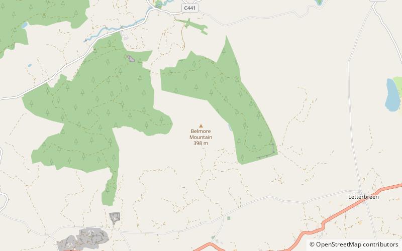 Belmore Mountain location map