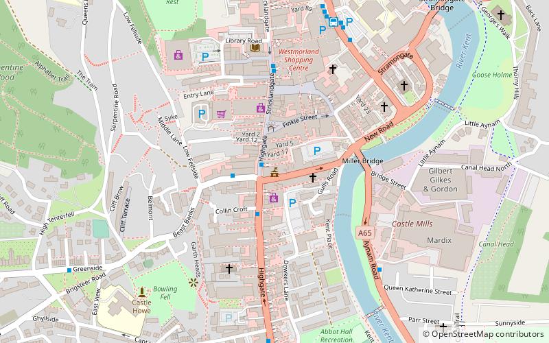 Kendal Town Hall location map