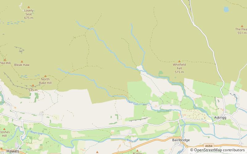 low abbotside hawes location map
