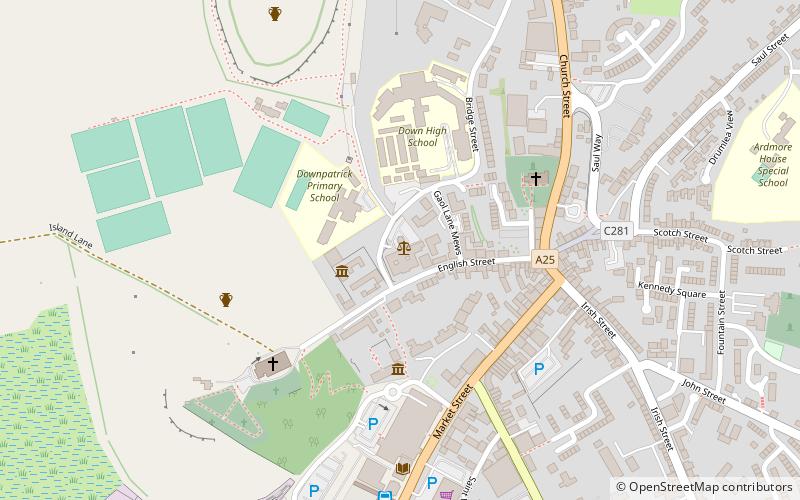 Downpatrick Courthouse location map
