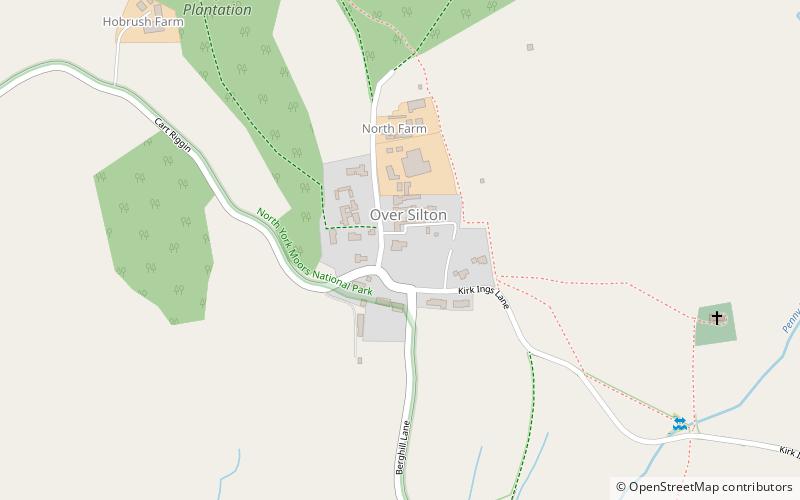 over silton manor parc national des north york moors location map