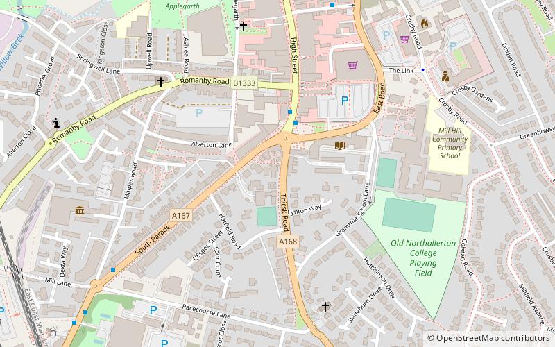 Thirsk Road drill hall location map