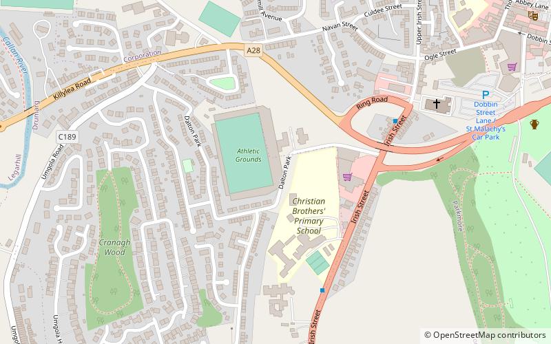 Athletic Grounds location map