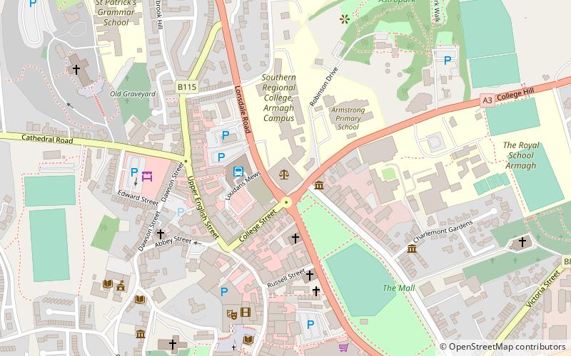 Armagh Courthouse location map