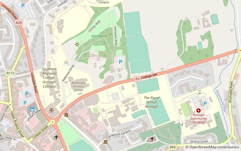 The Royal School location map