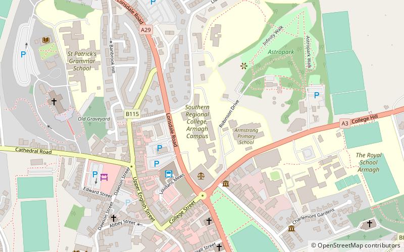 southern regional college armagh location map