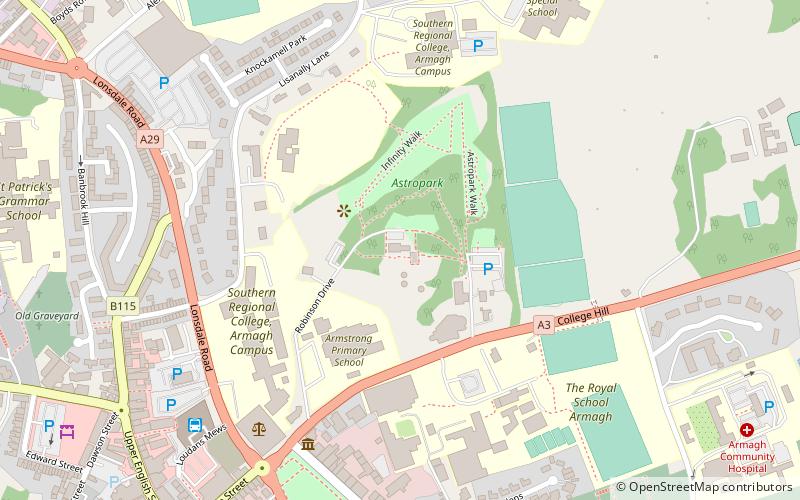 armagh observatory location map