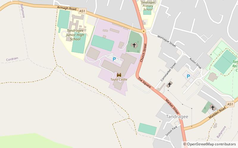 Tandragee Castle location map