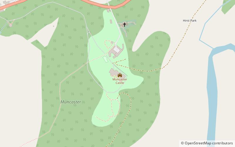 Muncaster Castle location map
