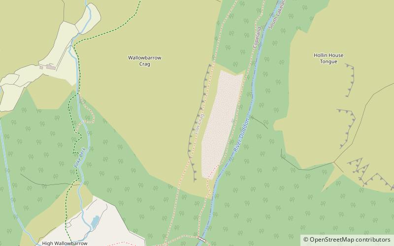 Wallowbarrow Crag location map