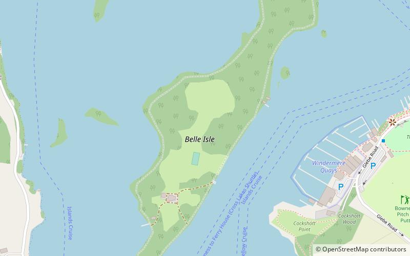 belle isle windermere location map