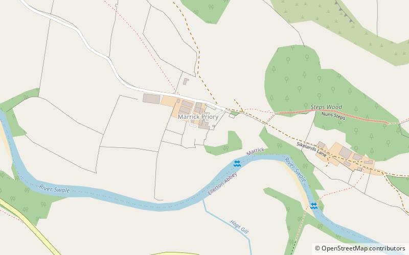 Marrick Priory location map