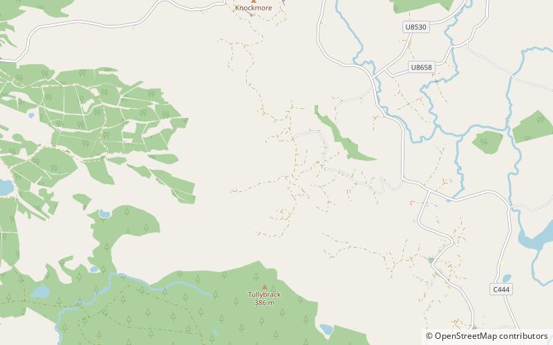 Caves of the Tullybrack and Belmore hills location map