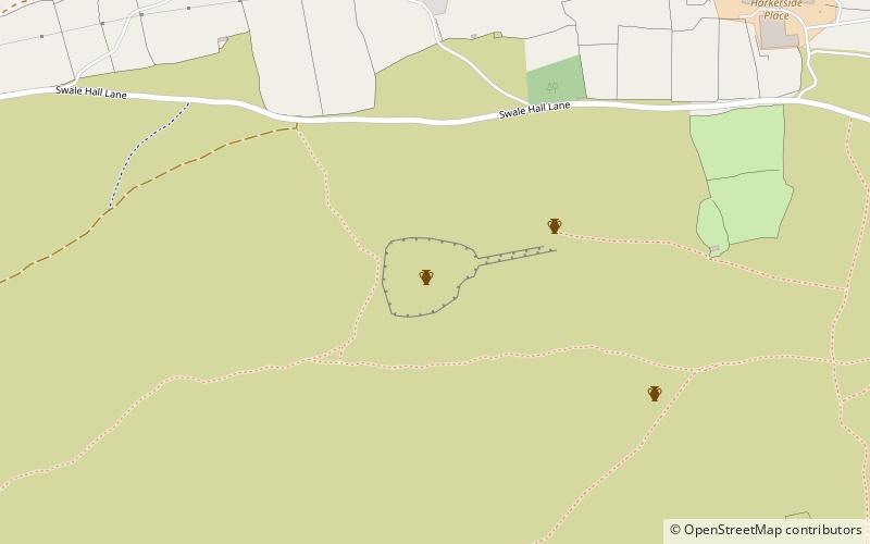 Maiden Castle location map