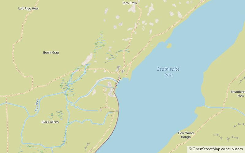 Seathwaite Tarn location map