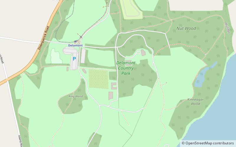 Delamont Country Park location map