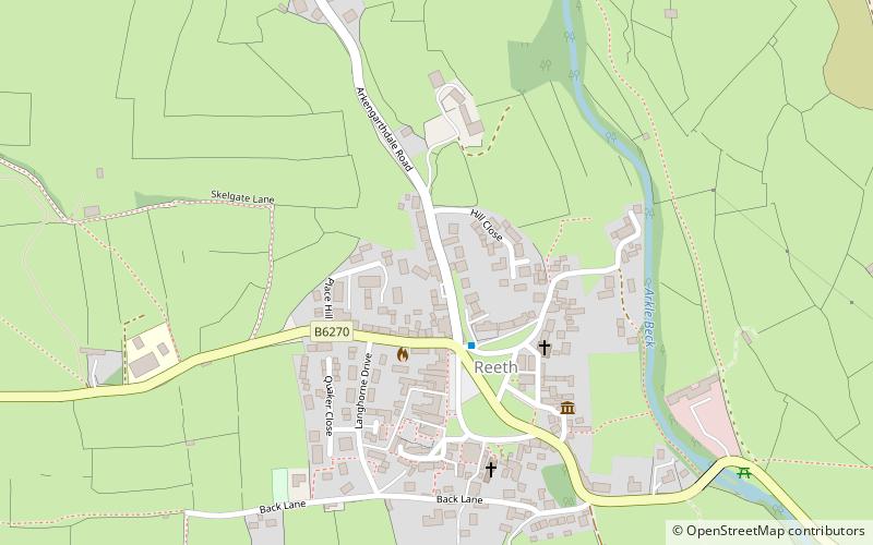 Reeth, Fremington and Healaugh location map