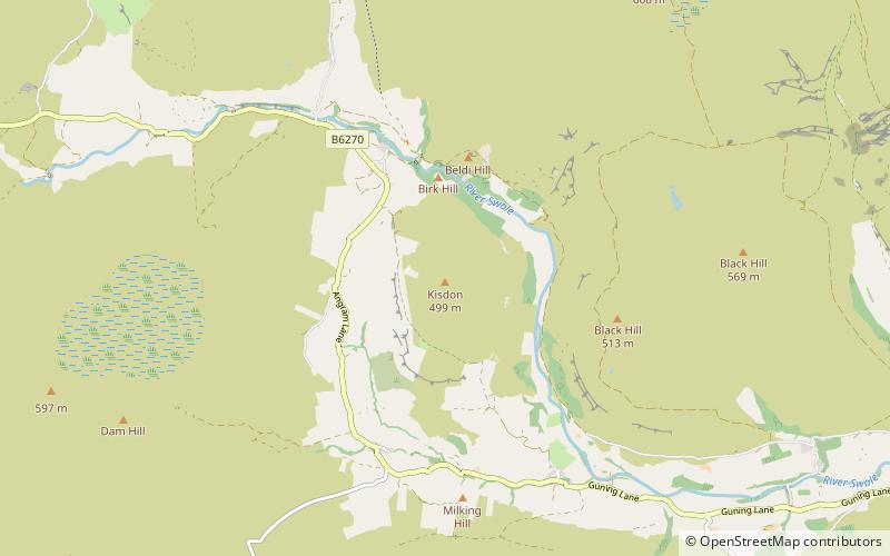 Kisdon location map