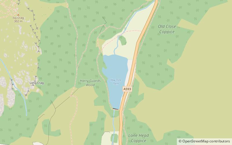 Yew Tree Tarn location map