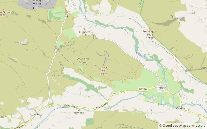 Calver Hill location map