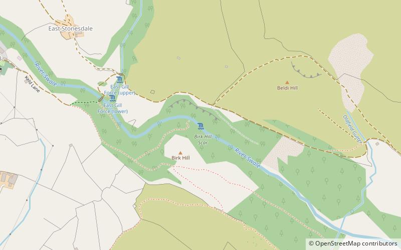 Kisdon Force location map