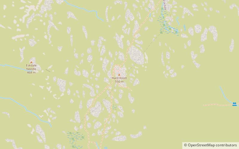 hard knott lake district national park location map