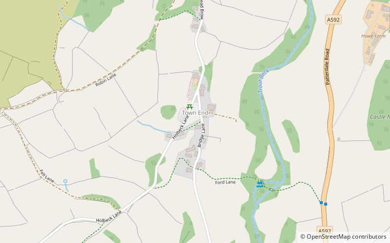 Townend location map