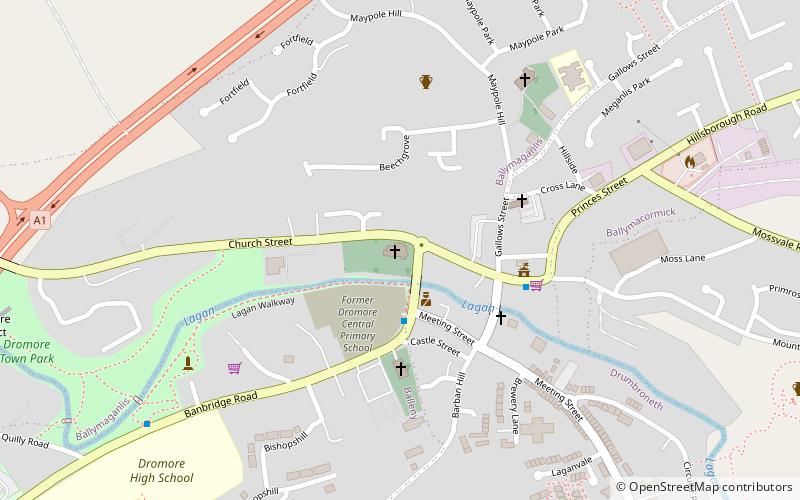 Dromore Cathedral location map