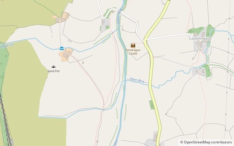 Pendragon Castle location map