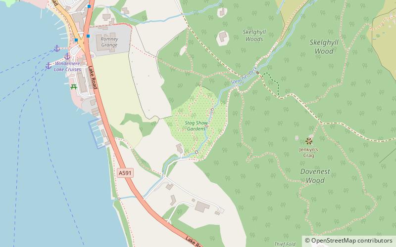 Stagshaw Garden location map
