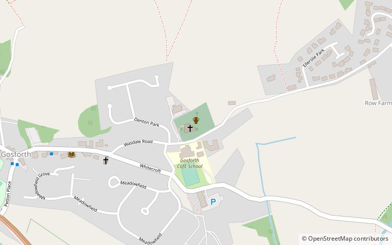 Gosforth Cross location map