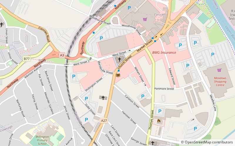 Portadown Library location map