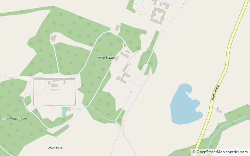 Aske Hall location map