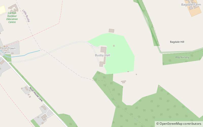 busby hall parc national des north york moors location map
