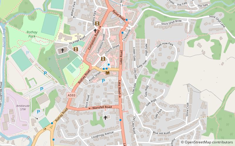 Ambleside Climbing Wall location map