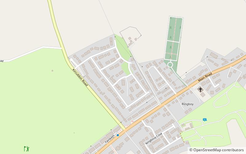 Kirkistown Castle location map