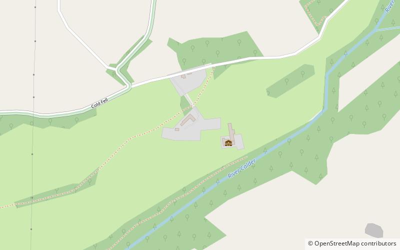 Calder Abbey location map