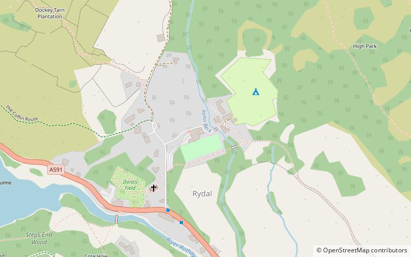 Rydal Hall location map