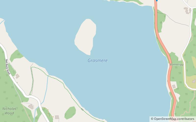 Grasmere Lake location map
