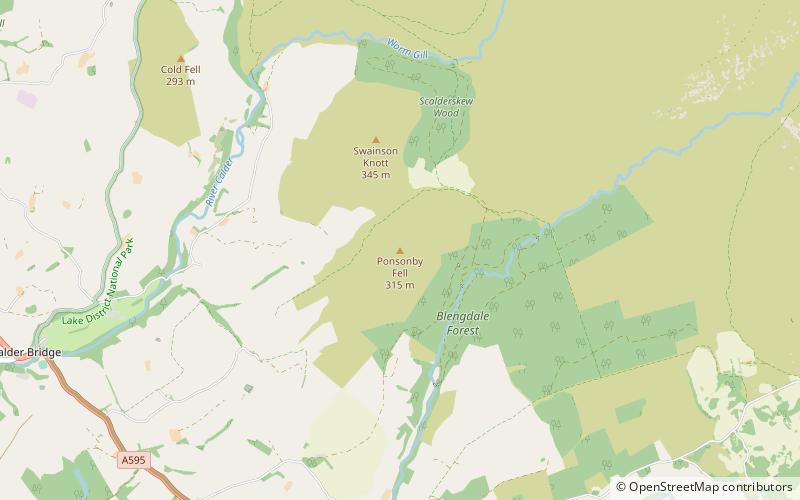 Ponsonby Fell location map