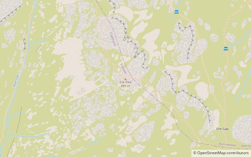 Esk Pike location map