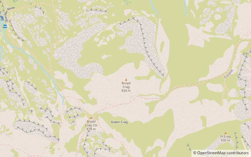 broad crag parque nacional del distrito de los lagos location map