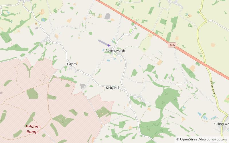 Ravensworth Castle location map