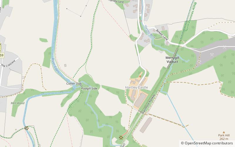 Hartley Castle location map