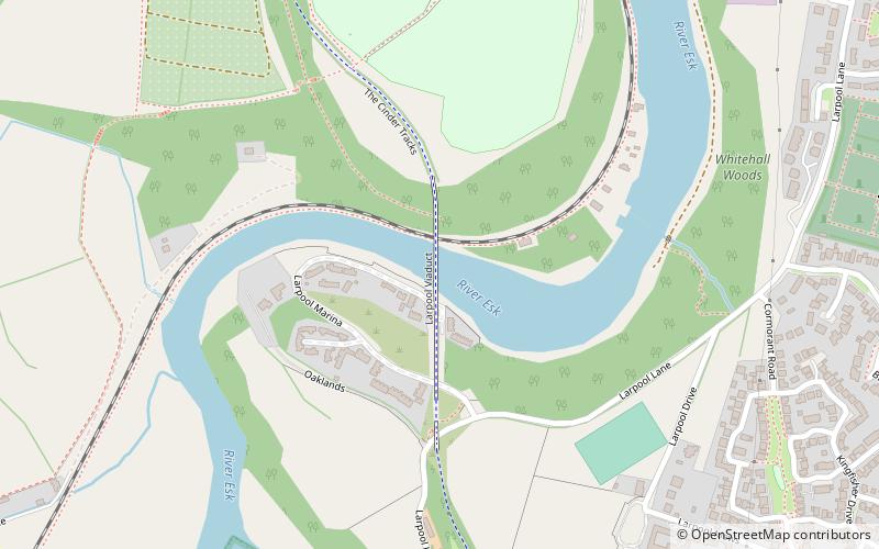 Larpool Viaduct location map