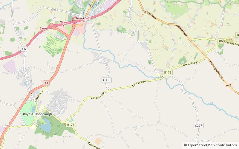 Lisnagarvey location map